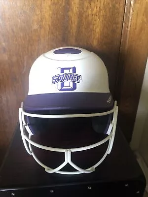 BoomBah Softball Helmet White And Purple One Size Fits 7-73/4 • $11.99