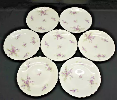 Set Of 7 - Charles Ahrenfeldt Limoges - Depose CA France - 7 1/8  Plates (327) • $42.99