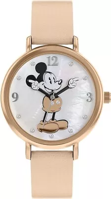 Mickey Mouse Unisex Adult Analogue Classic Quartz Watch With PU Strap MK5377 • £14.99