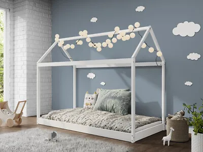 £229.99 • Buy Treehouse 3FT Single House Bed Frame Kids Sleeper Wooden Canopy Pine Low Childs