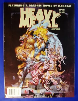 Heavy Metal July 1998. Manara BernetAzpiri Olivia. VFN+. • £11