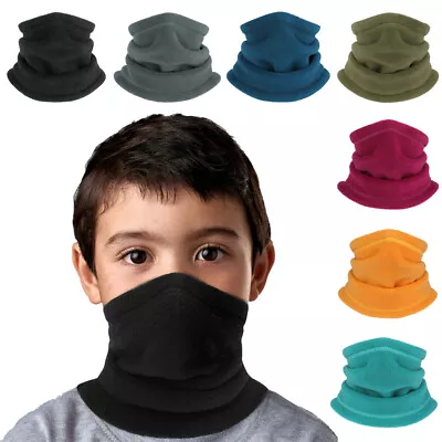 Kids Neck Warmer Gaiter Winter Fleece Face Mask Windproof Scarf For Cold Weather • $1.99