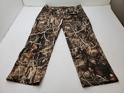 Yevhev Mens Pants Tactical Soft Shell Professional Outdoor Hunting Camo Reed XXL • $27.99