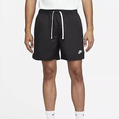 Nike Men’s Sportswear Essentials Woven Lined Flow Shorts Black  DM6829-010 XL • $30.99