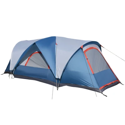£139.99 • Buy Outsunny 3-4 Persons Camping Tent W/ 2 Rooms, UV Protection, Water-Resistant