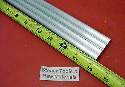 4 Pieces 5/8  ALUMINUM 6061 ROUND ROD 14  LONG T6511 Solid Lathe Bar Stock New • $20.99