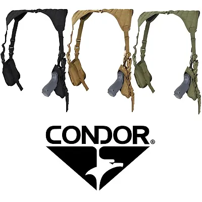 Condor Vertical Padded Shoulder Magazine Utility Pouch Universal Pistol Holster • $24.94
