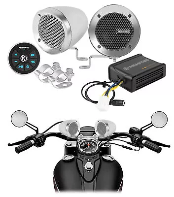 Memphis Bluetooth Motorcycle Audio Handlebar Speakers For Honda Verza • $149.95