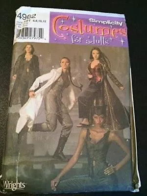 Simplicity Sewing Pattern 4962 Misses Catwoman Tomb Raider Costume Size 6-12 • $25.16