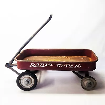 Vintage Radio Super Flyer Red Wagon 1960's • £97.30