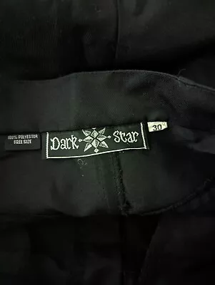 New Mens Dark Star Black Goth/punk Buckle Design Trousers. Size 30  Waist • £29.99