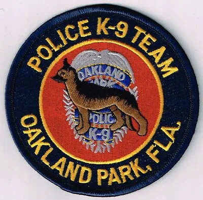 Oakland Park Police Florida - K9 Unit Patch • $4.65