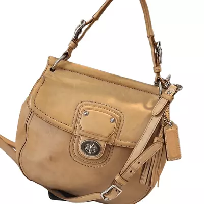 Coach Willis Tan Leather 70th Anniversary Crossbody19132P • $75