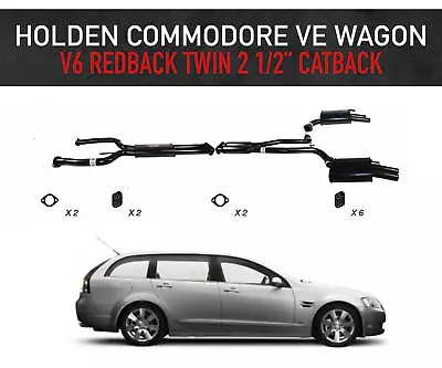 Holden Commodore VE V8 - APS Mandrel Bent 2 1/2  Catback Exhaust For Wagon • $1065.15