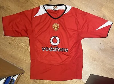 Vintage Manchester United Vodafone Youth Kids Children Jersey Shirt - Size Yxl • $18.76