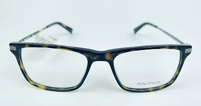 Nautica N8134 206 Dark Tortoise Rectangular Unisex Full Rim Eyeglasses 54-18-145 • $54.27
