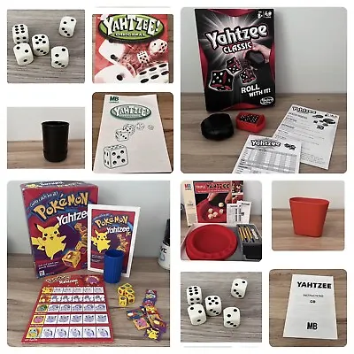 YAHTZEE By MB GAMES Family Dice Game * Multi Listing * Spare Pieces • £7.95