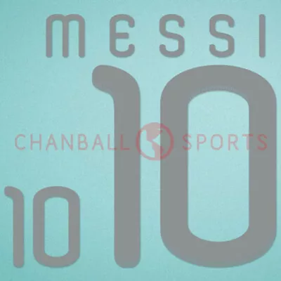 Messi #10 World Cup 2010 Argentina Awaykit Nameset Printing • £13.19