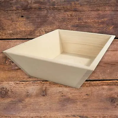 £9.95 • Buy Plain Wooden Bread Fruit Basket Serving Dish Bar Snack Cheese Tray 25x20x6cm
