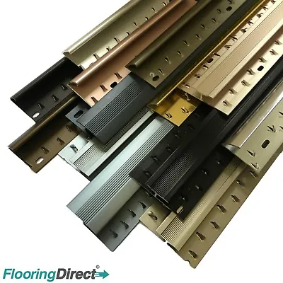 Laminate To Carpet Threshold Metal Cover Strip - Flooring Door Bar 900mm - 2.7m • £8.94