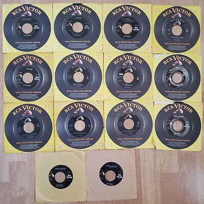 Lot Of 14 ELVIS PRESLEY Gold Standard 447 Series 45 Rpm Records • $26