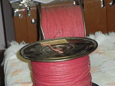 10 FT. Coil WESTERN ELECTRIC 20 Gauge  CLOTH Over PLASTIC Over TINNED  COPPER • $6