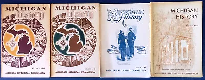 Vintage Lot Of 4 Michigan History Magazines 1958 1960 1961 1964 • $19.99