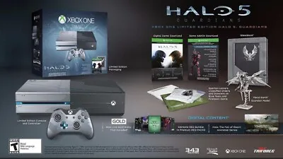 $299 • Buy Xbox One Halo 5 Guardians Limited Edition Console And Guidebook