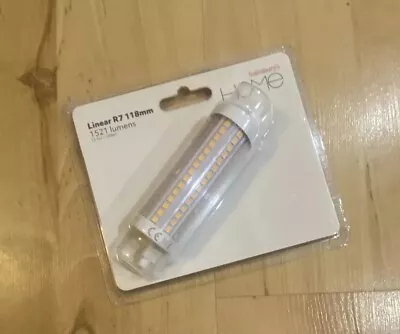 Sainsbury's Home Linear R7 118mm LED Warm Light Bulbs 12.5w=100w 1521 Lumens • £4.99