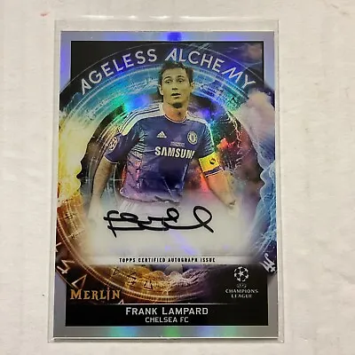 2022 Topps Merlin Frank Lampard Autograph 3/25 • $99