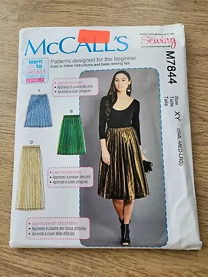 McCalls Sewing Pattern M7844 Women’s Skirts Sizes S To L UNCUT • £3