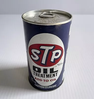 Vintage STP Motor Oil Treatment Pull Top Can 15 FL. OZ. Unopened • $8.95