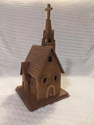 Wooden Church Music Box Vintage Kit / Craft Amazing Grace Turning Cross. • $17