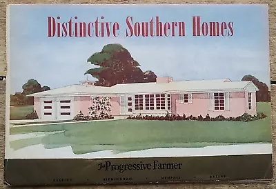 Distinctive Southern Homes 1950 Ranch Mid Century Modern Architecture House Plan • $35