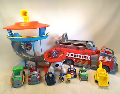 PAW Patrol Marshall Movie Transforming City Fire Truck Vehicle & Lookout Tower • $39.99