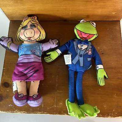 1998 Blockbuster Set Of 2 Muppet Plush Toys Kermit  Miss Piggy VTG • $12.59