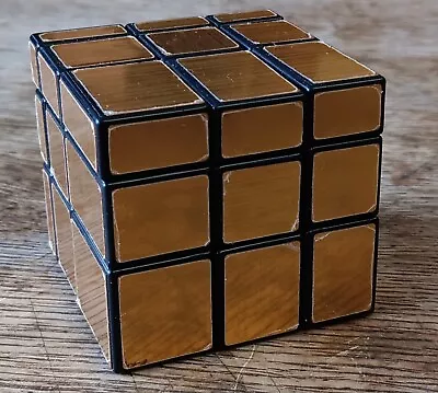 GOLD MIRROR CUBE PUZZLE 3x3 SPEED CUBE   AKA RUBIK'S   BRAINTEASER  • $8