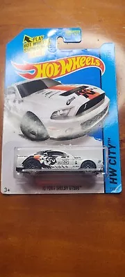 Hot Wheels - Mainline / '10 Ford Mustang Shelby GT500 - White - K&N - Model Car • $7