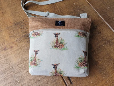 £34 • Buy Giraffe Crossbody Bag - Shoulder Bag - Giraffe Gift Vegan Handmade