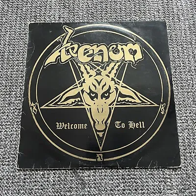 Venom – Welcome To Hell Vinyl Record FIRST UK Pressing 1981 Silver Labels • £60