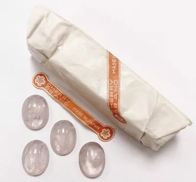 $9.74 • Buy 18 VINTAGE LIGHT AMETHYST MARBLE GLASS 20x15mm. OVAL CABOCHONS - FULL PACK 6973P