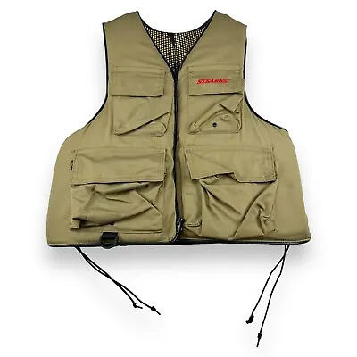 Stearns Fishing Vest Life Jacket SBV4165 USA XXL Type III Green Brownish Vtg • $40