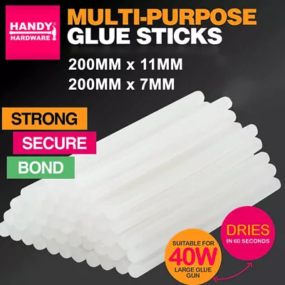 Bulk Clear Hot Melt Glue Sticks Adhesive Craft Stick Glue Gun DIY Tool 7mm 11mm • $12.99