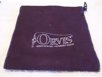 11123 Orvis Fly Reel Pouch Dark Brown  Approx 6  X 5  • $8.10