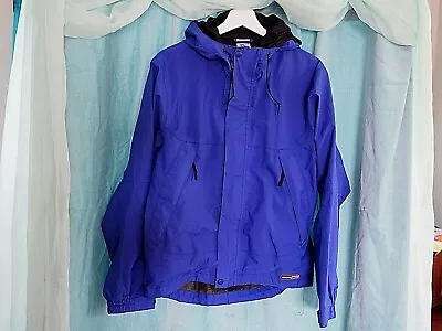 VTG REI GoreTex Royal Blue Rain Outdoor Hiking Breathable Waterproof Jacket S • $50.50