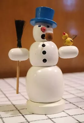 VTG Snowman Smoker German Handmade In Germany 5.25” Incense • $29.99