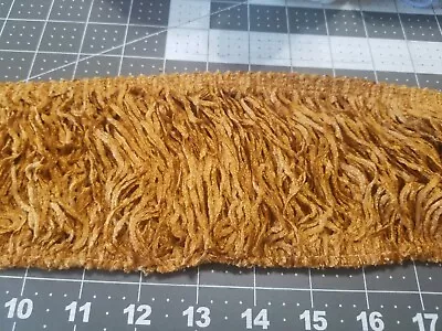 VTG Tapestry Fringe 4.5  Trim Chenille Rayon Versaille Collection Bronze 7+yards • $69.99