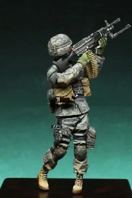 1/35 Resin Figure Model Kit US Soldier Special Force Marine Gunner War Unpainted • $12.87