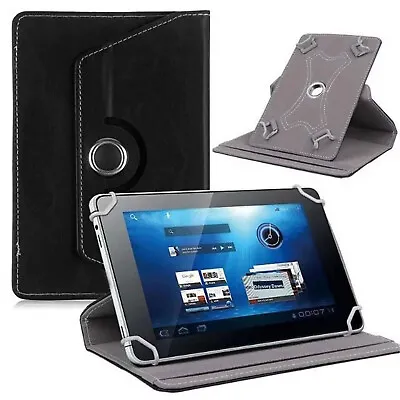 Universal Leather Case Cover Flip Stand Wallet For 8 - 9 Inch Tablet Pad Black • $12.99