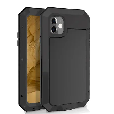$24.89 • Buy IPhone 13 11 12 Pro XS Max XR X 7 8 6s Case Aluminum Shockproof HEAVY DUTY Cover